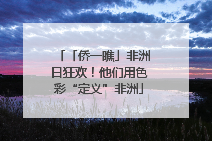 「侨一瞧」非洲日狂欢！他们用色彩“定义”非洲