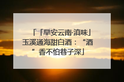 「早安云南·滇味」玉溪通海甜白酒：“酒”香不怕巷子深
