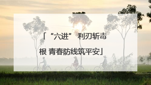 “六进” 利刃斩毒根 青春防线筑平安