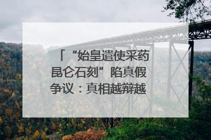 “始皇遣使采药昆仑石刻”陷真假争议：真相越辩越明｜新京报专栏
