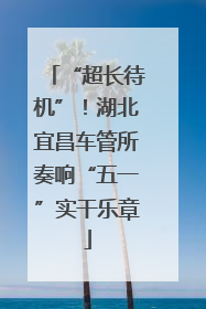 “超长待机”！湖北宜昌车管所奏响“五一”实干乐章