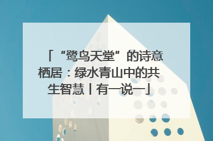 “鹭鸟天堂”的诗意栖居：绿水青山中的共生智慧丨有一说一