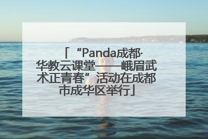 “Panda成都·华教云课堂——峨眉武术正青春”活动在成都市成华区举行