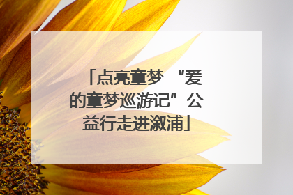 点亮童梦 “爱的童梦巡游记”公益行走进溆浦