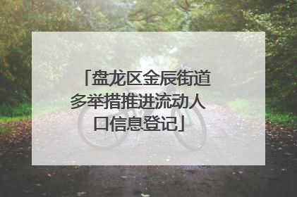 盘龙区金辰街道多举措推进流动人口信息登记