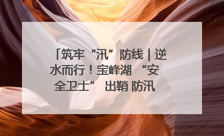 筑牢“汛”防线｜逆水而行！宝峰湖 “安全卫士” 出鞘 防汛应急再添硬核力量