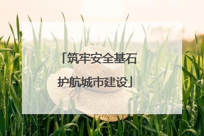 筑牢安全基石 护航城市建设