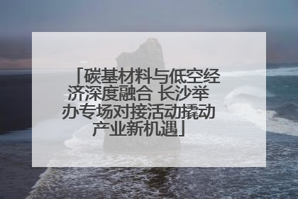 碳基材料与低空经济深度融合 长沙举办专场对接活动撬动产业新机遇