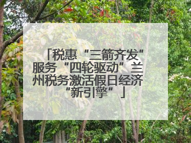 税惠“三箭齐发”服务“四轮驱动”兰州税务激活假日经济“新引擎”