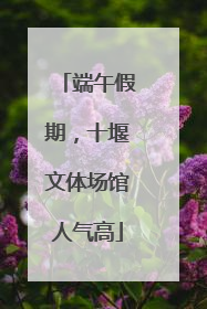 端午假期，十堰文体场馆人气高