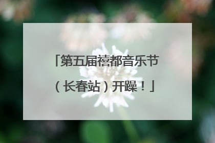 第五届禧都音乐节（长春站）开躁！
