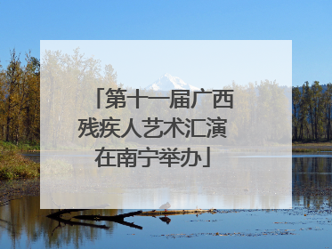 第十一届广西残疾人艺术汇演在南宁举办