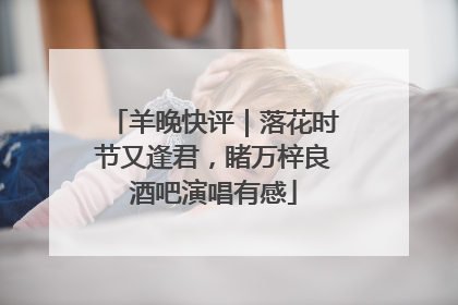 羊晚快评｜落花时节又逢君，睹万梓良酒吧演唱有感