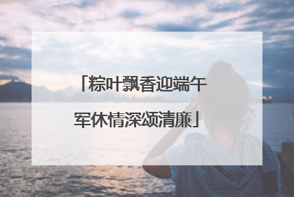 粽叶飘香迎端午 军休情深颂清廉