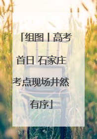 组图丨高考首日 石家庄考点现场井然有序