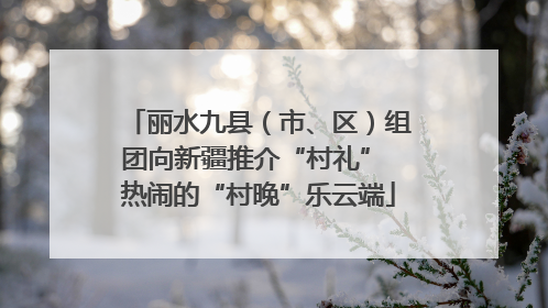 丽水九县（市、区）组团向新疆推介“村礼” 热闹的“村晚”乐云端