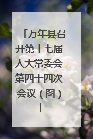 万年县召开第十七届人大常委会第四十四次会议（图）