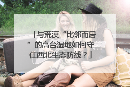 与荒漠“比邻而居”的高台湿地如何守住西北生态防线？