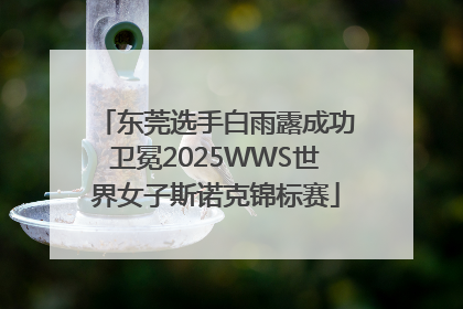 东莞选手白雨露成功卫冕2025WWS世界女子斯诺克锦标赛