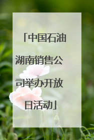 中国石油湖南销售公司举办开放日活动