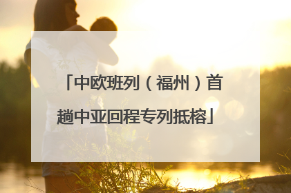 中欧班列（福州）首趟中亚回程专列抵榕