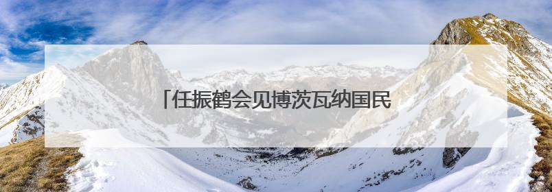 任振鹤会见博茨瓦纳国民议会议长凯奥拉佩采一行