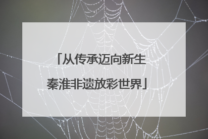 从传承迈向新生 秦淮非遗放彩世界