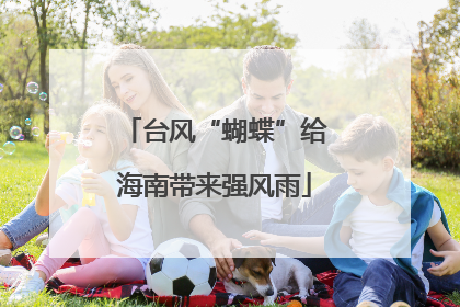 台风“蝴蝶”给海南带来强风雨