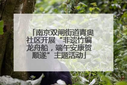 南京双闸街道青奥社区开展“非遗竹编龙舟船，端午安康贺顺遂”主题活动