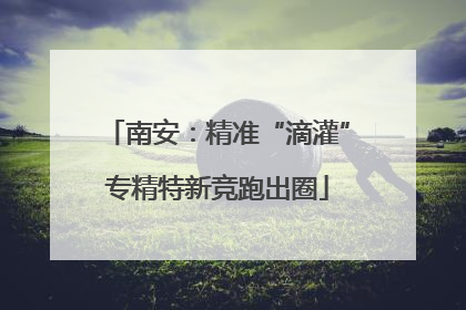 南安：精准“滴灌”专精特新竞跑出圈