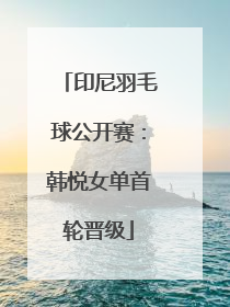 印尼羽毛球公开赛：韩悦女单首轮晋级