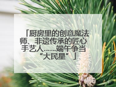 厨房里的创意魔法师、非遗传承的匠心手艺人……端午争当“大民星”