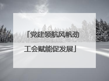 党建领航风帆劲 工会赋能促发展