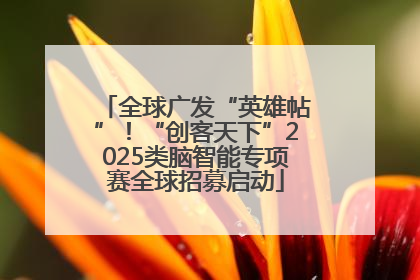 全球广发“英雄帖”！“创客天下”2025类脑智能专项赛全球招募启动
