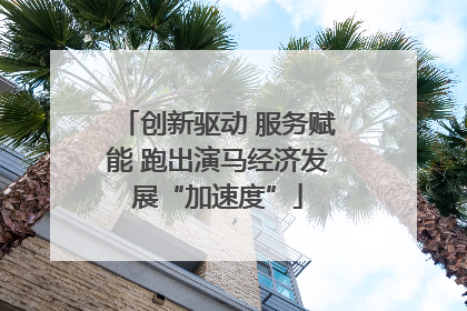 创新驱动 服务赋能 跑出演马经济发展“加速度”