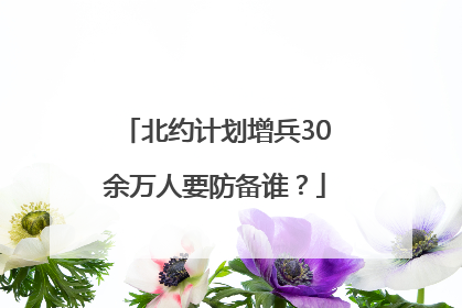 北约计划增兵30余万人要防备谁？