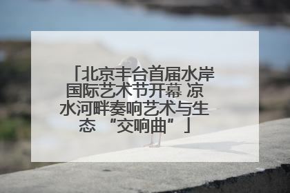 北京丰台首届水岸国际艺术节开幕 凉水河畔奏响艺术与生态 “交响曲”