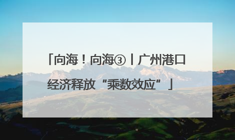 向海！向海③丨广州港口经济释放“乘数效应”