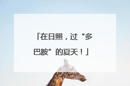 在日照，过“多巴胺”的夏天！