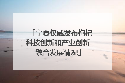 宁夏权威发布枸杞科技创新和产业创新融合发展情况