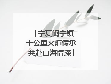 宁夏闽宁镇 十公里火炬传承共赴山海情深