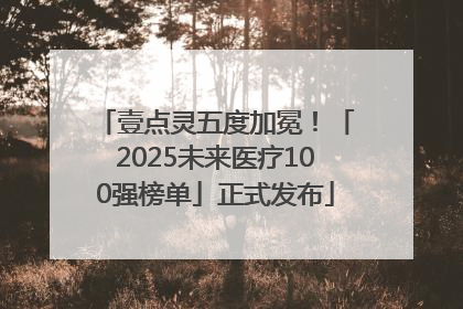 壹点灵五度加冕！「2025未来医疗100强榜单」正式发布