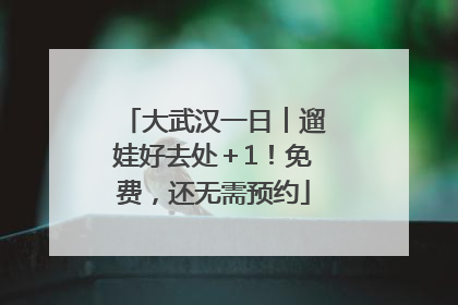 大武汉一日︱遛娃好去处＋1！免费，还无需预约