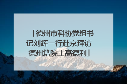 德州市科协党组书记刘辉一行赴京拜访德州籍院士高德利