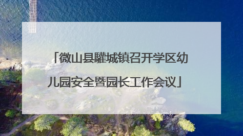 微山县驩城镇召开学区幼儿园安全暨园长工作会议