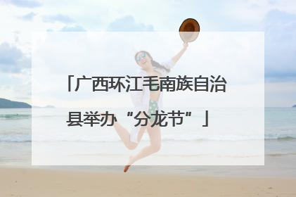 广西环江毛南族自治县举办“分龙节”
