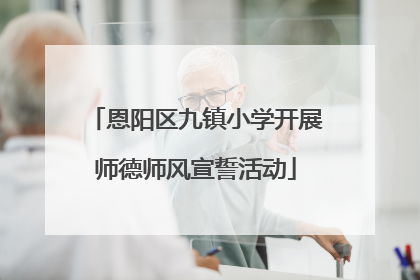 恩阳区九镇小学开展师德师风宣誓活动