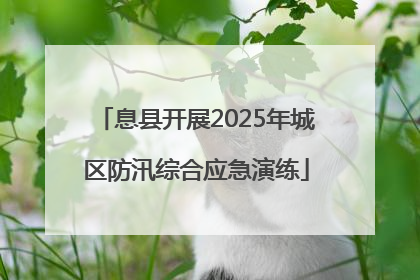息县开展2025年城区防汛综合应急演练