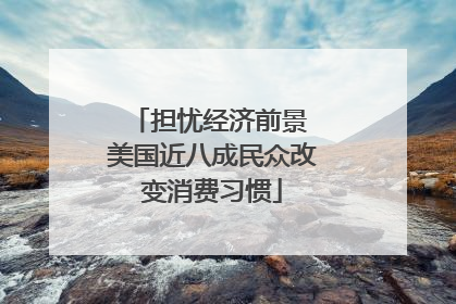 担忧经济前景 美国近八成民众改变消费习惯