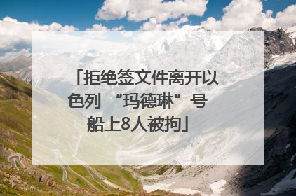 拒绝签文件离开以色列 “玛德琳”号船上8人被拘